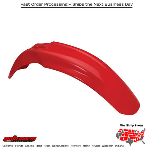 FRONT FENDER RED Honda XR250L 1996-1996 Honda XR250R 1996-2004 Honda XR400R 1996-2004