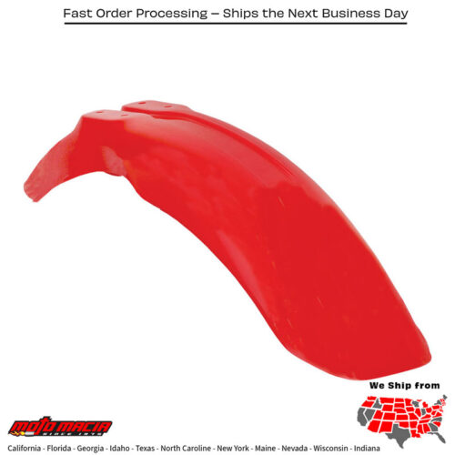 FRONT FENDER RED Honda CR80RB Expert 1996-2002 Honda CR85R 2003-2007 Honda CR80R 1996-2002