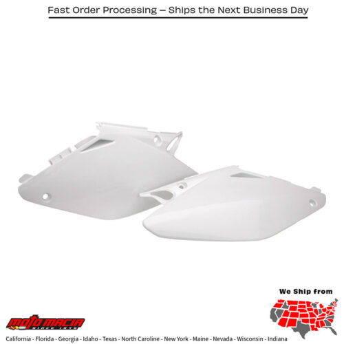 SIDE PANELS WHITE Honda CR125R 2002-2007 Honda CR250R 2002-2007