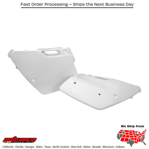 SIDE PANELS WHITE Kawasaki KX250 1994-1998 Kawasaki KX125 1994-1998