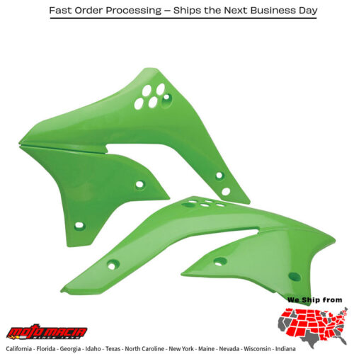 RADIATOR SHROUDS GREEN Kawasaki KX450F 2006-2008