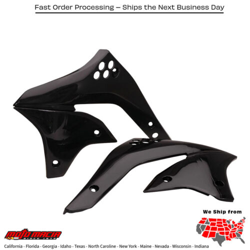 RADIATOR SHROUDS BLACK Kawasaki KX450F 2006-2008