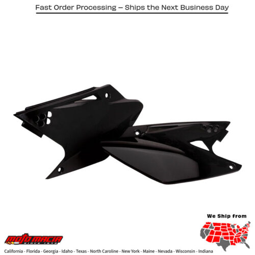SIDE PANELS BLACK Kawasaki KX250F 2006-2008