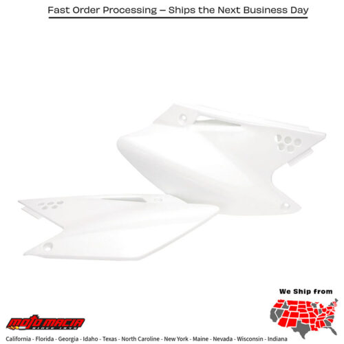 SIDE PANELS WHITE Kawasaki KX250F 2006-2008