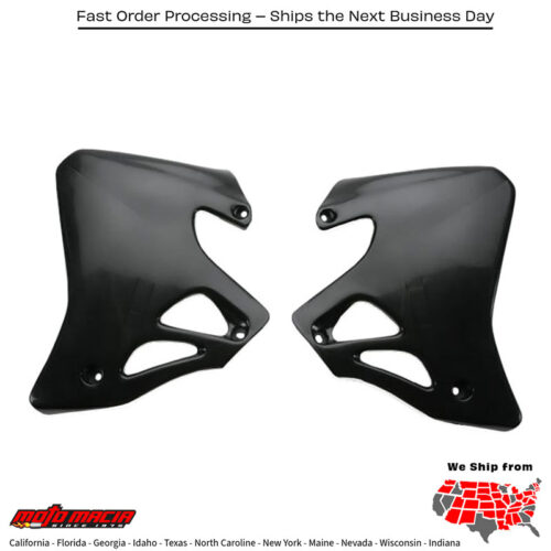 RADIATOR SHROUDS BLACK Honda CR125R 1995-1997 Honda CR250R 1995-1996