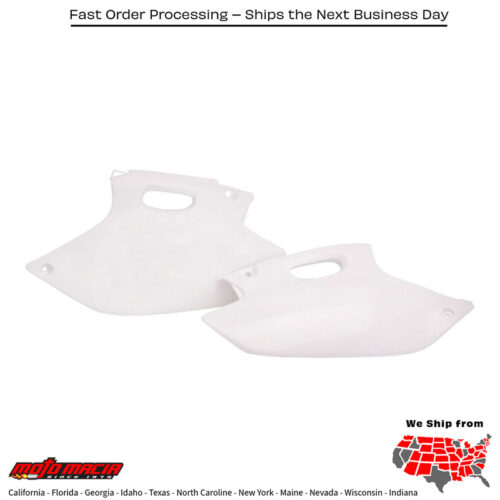 SIDE PANELS WHITE Yamaha WR426F 2001-2002 Yamaha YZ426F 2000-2002 Yamaha WR400F 2000-2000 Yamaha YZ250F 2001-2002 Yamaha WR250F 2001-2002