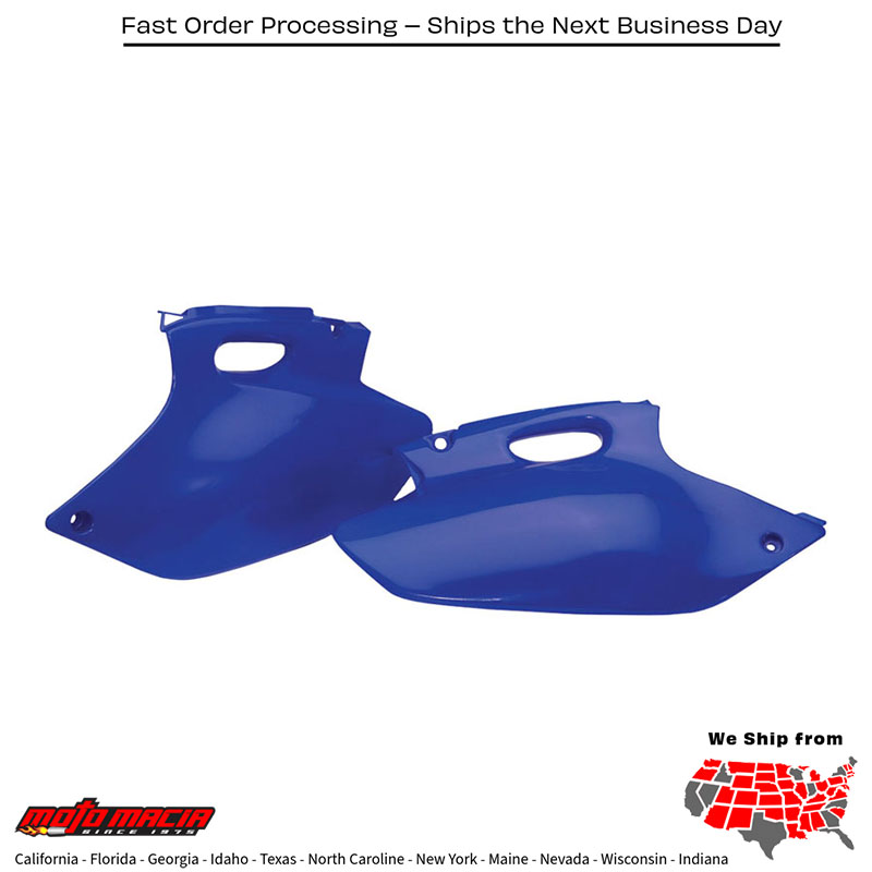 SIDE PANELS BLUE Yamaha WR426F 2001-2002 Yamaha YZ426F 2000-2002 Yamaha WR400F 2000-2000 Yamaha YZ400F 1998-1999 Yamaha YZ250F 2001-2002 Yamaha WR250F 2001-2002