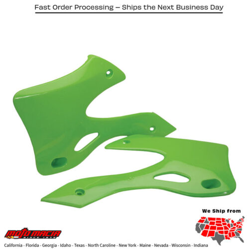 RADIATOR SHROUDS GREEN Kawasaki KX250 1999-2002 Kawasaki KX125 1999-2002