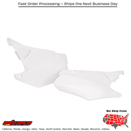 SIDE PANELS WHITE Honda CR125R 2000-2001 Honda CR250R 2000-2001