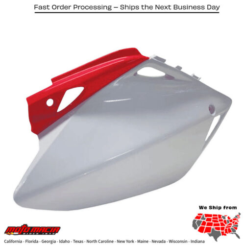 SIDE PANELS WHITE/RED Honda CRF250R 2006-2009