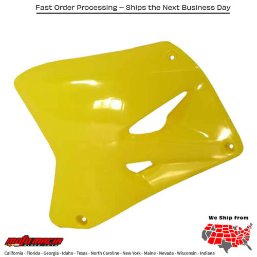 RADIATOR SHROUDS YELLOW Suzuki RM250 2001-2008 Suzuki RM125 2001-2008