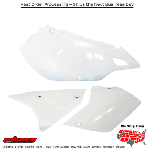 SIDE PANELS WHITE Kawasaki KLX400R 2003-2003 Kawasaki KLX400SR 2003-2003 Suzuki DR-Z400S 2000-2021 Suzuki DR-Z400SM 2005-2021 Suzuki DR-Z400E 2000-2008 Suzuki DR-Z400 2000-2004 Kawasaki KLX400R CA MODEL 2004-2004 Kawasaki KLX400R NON CA MOD
