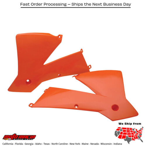 RADIATOR SHROUDS ORANGE KTM 250 SX 2001-2004 KTM 450 SX-F 2003-2004 KTM 400 EXC 4-Stroke 2003-2004 KTM 525 EXC 4-Stroke 2003-2004 KTM 525 SX 4-Stroke 2003-2004 KTM 125 SX 2001-2004 KTM 200 Exc 2003-2004 KTM 250 EXC 2003-2004 KTM 300 EXC 200