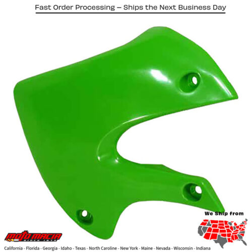 RADIATOR SHROUDS GREEN Kawasaki KLX110 2002-2009 Kawasaki KX65 2000-2024 Suzuki DR-Z110 2003-2005 Suzuki RM65 2003-2005