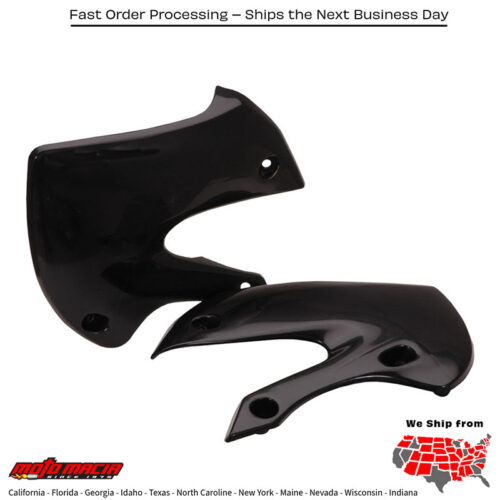 RADIATOR SHROUDS BLACK Kawasaki KLX110 2002-2009 Kawasaki KX65 2000-2024 Suzuki DR-Z110 2003-2005 Suzuki RM65 2003-2005