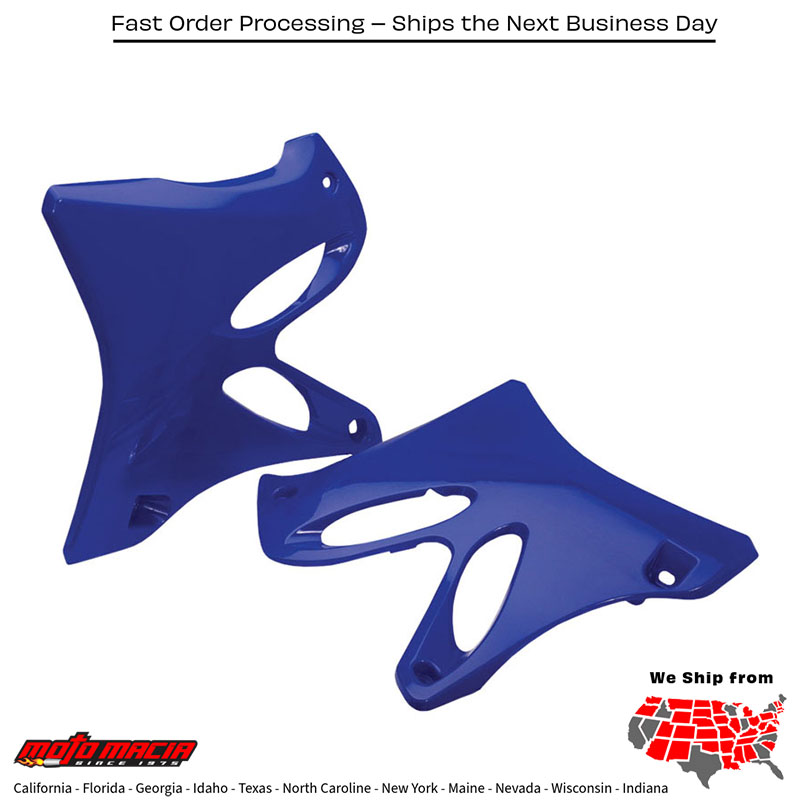 RADIATOR SHROUDS BLUE Yamaha YZ125 2002-2014 Yamaha YZ250 2002-2014
