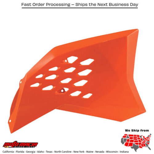 RADIATOR SHROUDS ORANGE KTM 250 SX 2007-2010 KTM 250 SX-F 2007-2010 KTM 250 XC 2008-2010 KTM 250 XC-W 2008-2010 KTM 300 XC 2008-2010 KTM 300 XC-W 2008-2010 KTM 450 SX-F 2007-2010 KTM 150 XC 2008-2010 KTM 250 XCF-W 2008-2010 KTM 400 XC-W 4-S