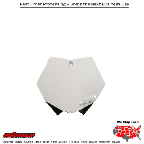 FRONT NUMBER PLATE WHITE KTM 350 XC-F 2012-2012 KTM 150 XC 2010-2012 KTM 350 SX-F 2010-2012 KTM 250 SX 2007-2012 KTM 250 SX-F 2007-2012 KTM 250 XC 2008-2012 KTM 250 XC-W 2008-2012 KTM 300 XC 2008-2012 KTM 300 XC-W 2008-2012 KTM 450 SX-F 200