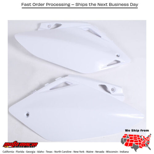 SIDE PANELS WHITE Honda CRF450R 2007-2008