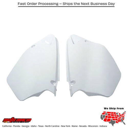 SIDE PANELS WHITE Yamaha YZ125 2006-2014 Yamaha YZ250 2006-2014