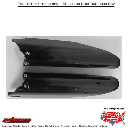 FORK GUARD BLACK Suzuki RM-Z250 2007-2018 Suzuki RM-Z450 2007-2017 Suzuki RM250 2007-2008 Suzuki RM125 2007-2007