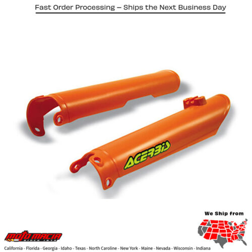 FORK GUARD ORANGE KTM 250 SX 2000-2007 KTM 250 SX-F 2005-2007 KTM 450 SX-F 2003-2007 KTM 144 Sx 2007-2007 KTM 125 Exc 2000-2007 KTM 525 EXC-G 4-Stroke 2006-2007 KTM 400 EXC 4-Stroke 2000-2006 KTM 525 EXC 4-Stroke 2003-2007 KTM 525 SX 4-Stro