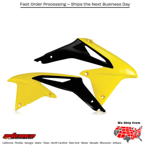 RADIATOR SHROUDS YELLOW Suzuki RM-Z450 2008-2017
