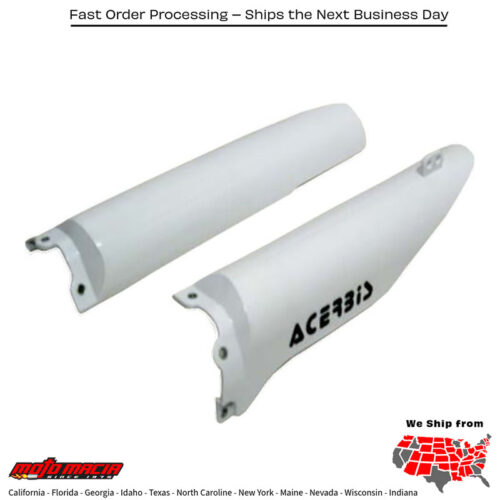FORK GUARD WHITE Suzuki RM250 1999-2003 Suzuki RM125 1999-2003
