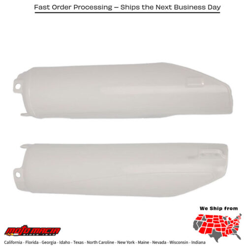 FORK GUARD WHITE Honda CR500AF 1997-2001 Honda CR500R 1990-2001 Honda CRF450R 2002-2003 Honda CR125R 1990-2003 Honda CR250R 1990-2003