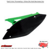 SIDE PANELS BLACK/GREEN Kawasaki KX250F 2009-2012