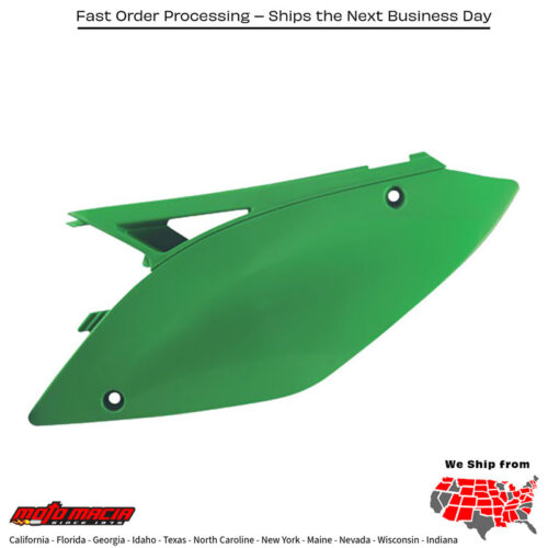 SIDE PANELS GREEN Kawasaki KX450F 2009-2011 Kawasaki KX250F 2009-2012