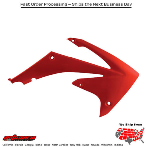 RADIATOR SHROUDS RED Honda CRF450R 2009-2012 Honda CRF250R 2010-2013