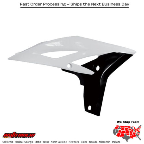 RADIATOR SHROUDS WHITE/BLACK Yamaha WR250F 2007-2011 Yamaha WR450F 2007-2011