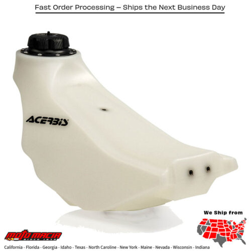 FUEL TANK 2.3 GAL NATURAL Yamaha YZ450F 2010-2013