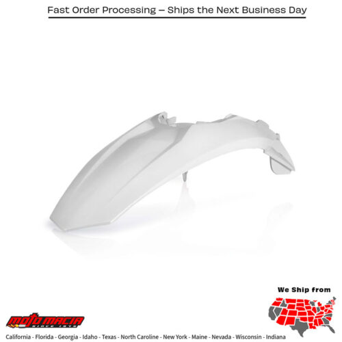 REAR FENDER WHITE KTM 350 XC-F 2011-2015 KTM 150 XC 2011-2015 KTM 350 SX-F 2011-2015 KTM 250 SX 2011-2016 KTM 250 SX-F 2011-2015 KTM 250 XC 2011-2016 KTM 300 XC 2011-2016 KTM 450 SX-F 2011-2015 KTM 250 XC-F 2011-2015 KTM 450 XC-F 2011-2015