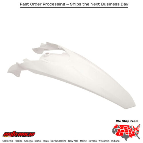 REAR FENDER W/TAILLIGHT TAB WHITE KTM 350 EXC-F 2012-2016 KTM 500 XCF-W 2012-2016 KTM 350 XCF-W 2012-2016 KTM 250 XC-W 2012-2016 KTM 250 XCF-W 2012-2016 KTM 500 EXC-F 2012-2016 KTM 300 XC-W 2012-2016 KTM 450 XCF-W 2012-2016 KTM 200 Xc-W 201