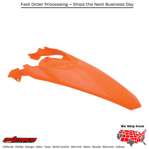 REAR FENDER W/TAILLIGHT TAB ORANGE KTM 350 EXC-F 2012-2016 KTM 500 XCF-W 2012-2016 KTM 350 XCF-W 2012-2016 KTM 250 XC-W 2012-2016 KTM 250 XCF-W 2012-2016 KTM 500 EXC-F 2012-2016 KTM 300 XC-W 2012-2016 KTM 450 XCF-W 2012-2016 KTM 200 Xc-W 20