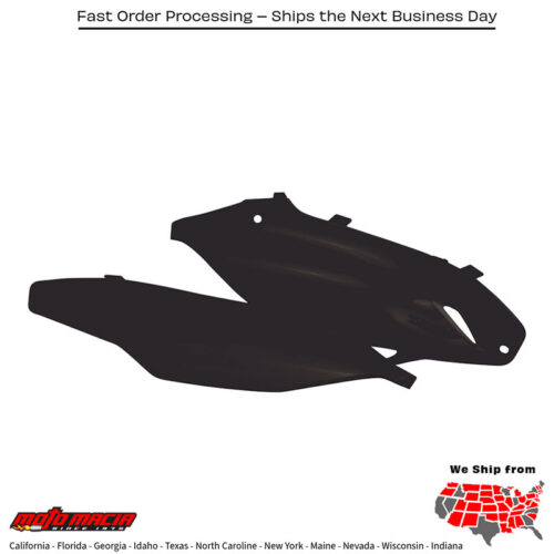 SIDE PANELS BLACK Kawasaki KX250F 2013-2016 Kawasaki KX450F 2012-2015