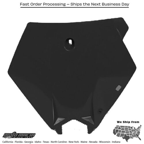 FRONT NUMBER PLATE BLACK KTM 65 SX 2009-2015
