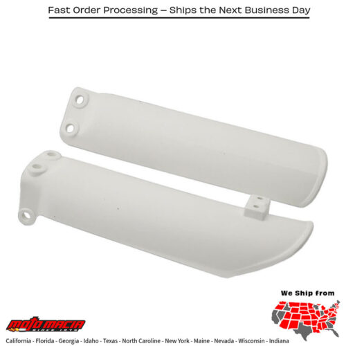 FORK GUARD WHITE KTM 65 SX 2009-2018