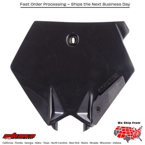 FRONT NUMBER PLATE BLACK KTM 85 SX (17/14) 2003-2012 KTM 85 SX (19/16) 2005-2010