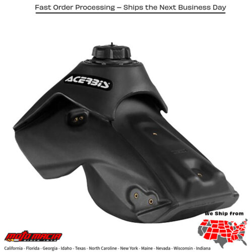 FUEL TANK 2.7 GAL BLACK Kawasaki KX450F 2009-2015