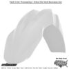FRONT FENDER WHITE Kawasaki KX250F 2013-2016 Kawasaki KX450F 2013-2015