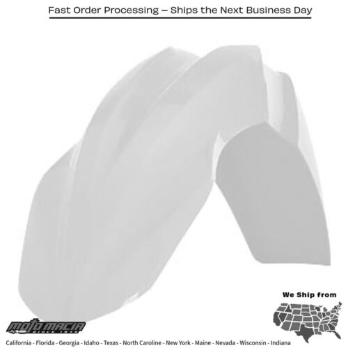 FRONT FENDER WHITE Kawasaki KX250F 2013-2016 Kawasaki KX450F 2013-2015