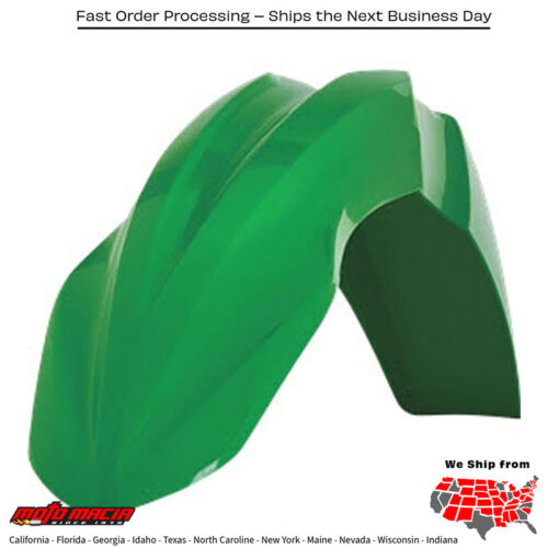FRONT FENDER GREEN Kawasaki KX250F 2013-2016 Kawasaki KX450F 2013-2015