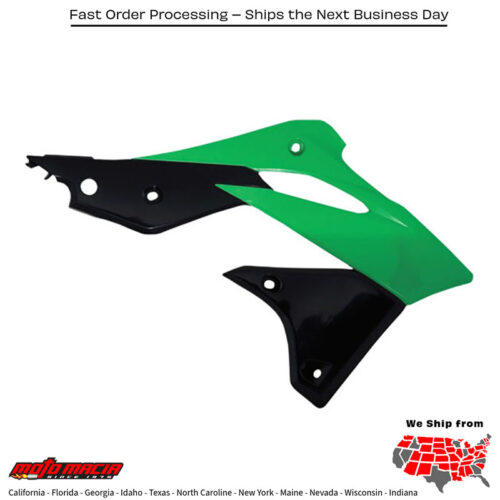 RADIATOR SHROUDS GREEN Kawasaki KX250F 2013-2016