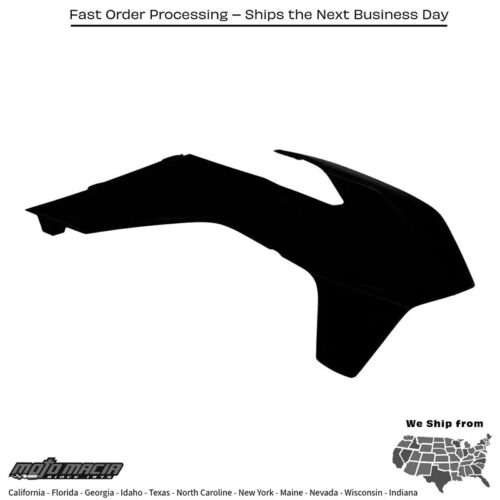 RADIATOR SHROUDS BLACK Husqvarna TC 85 (17/14) 2015-2017 KTM 85 SX (17/14) 2013-2017 KTM 85 SX (19/16) 2013-2017