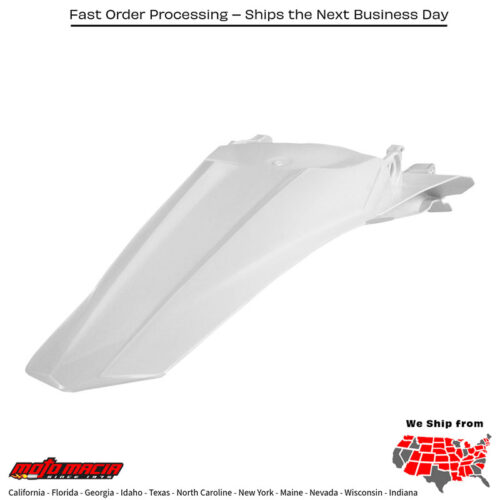 REAR FENDER WHITE Honda CRF450R 2013-2016 Honda CRF250R 2014-2017