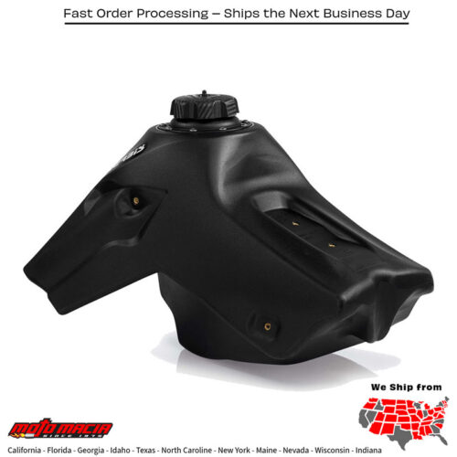 FUEL TANK 2.7 GAL BLACK Honda CRF450R 2013-2016 Honda CRF250R 2014-2017