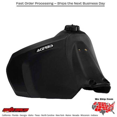 FUEL TANK 6.6 GAL BLACK Suzuki DR650SE 1996-2022 Suzuki DR650S 2015-2024